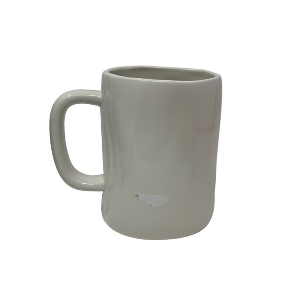 Rae Dunn BOSS Mug Large Coffee Cup Ceramic Magenta LL Farmhouse Gift White 16oz - Picture 3 of 6